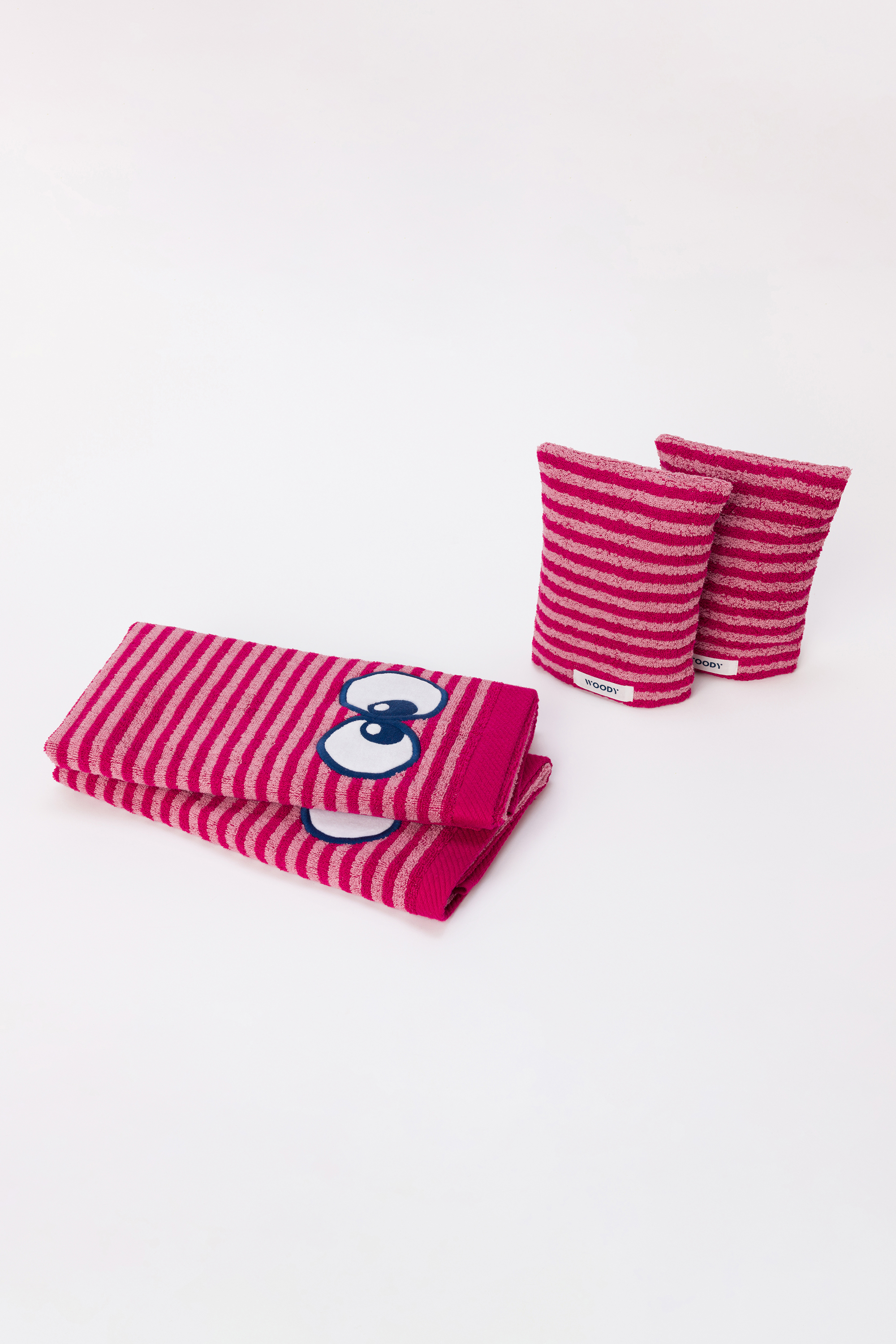 2 Handdoeken (50x100cm) + 2 washandjes Woody 242-10-TTW-B-924 
