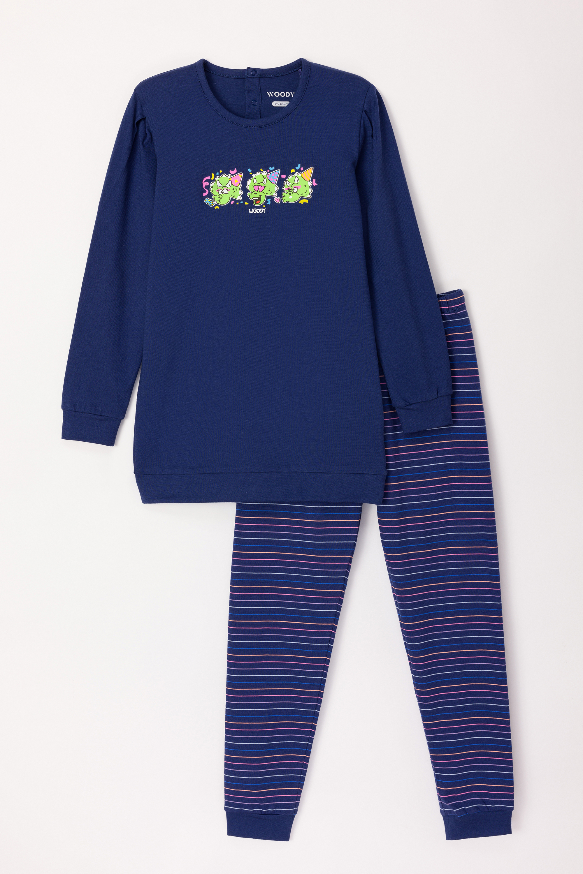 Pyjama Woody Dino Donkerblauw  242-10-POP-S/889