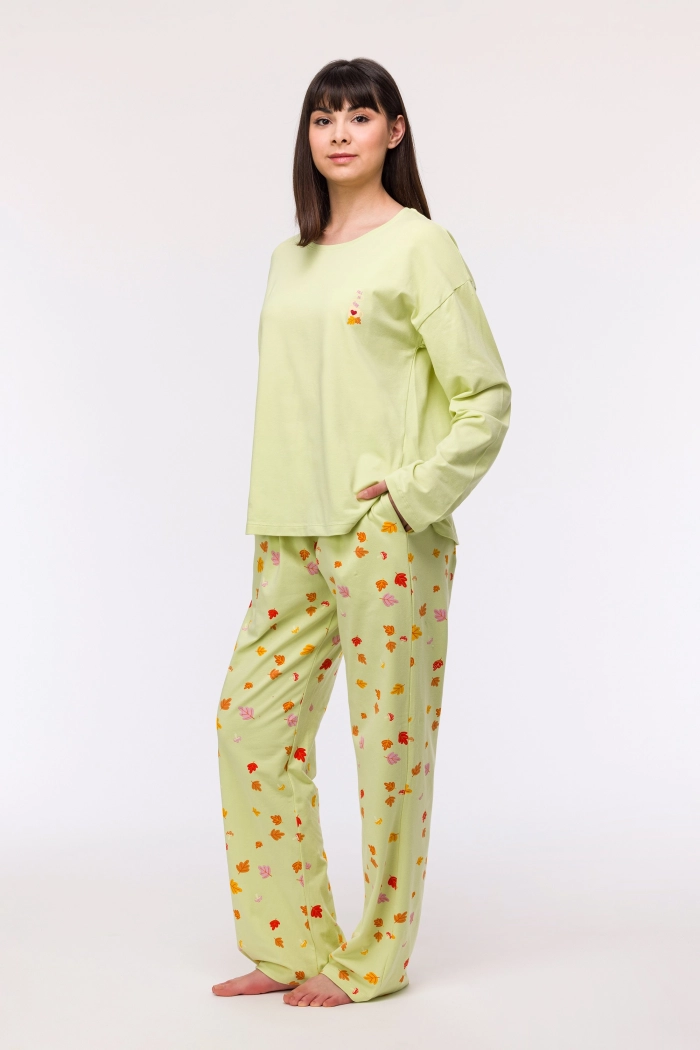 Pyjama Woody Blaadjes  242-12-YPA-Z/705