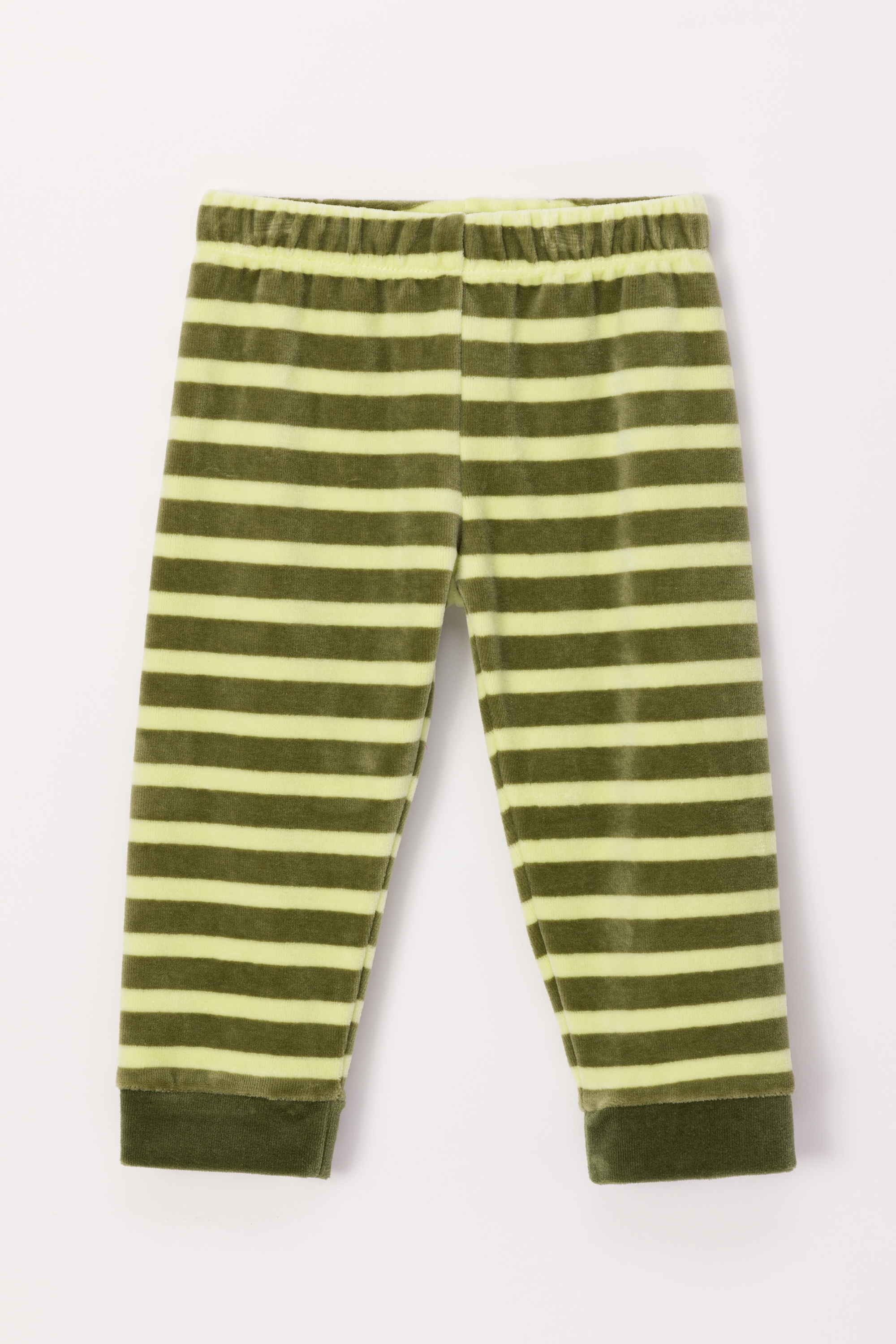 Pyjama Woody Eend Velours Kakigroen  242-10-PLC-V/753