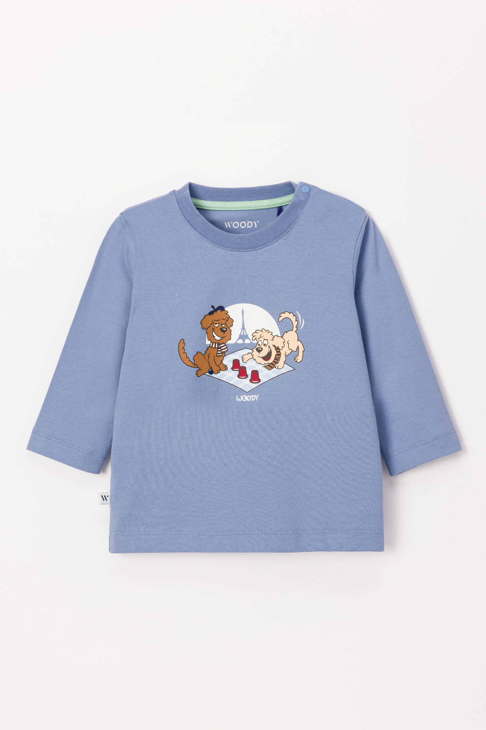 Pyjama Woody Labradoodle Jeansblauw  242-10-PLS-S/813