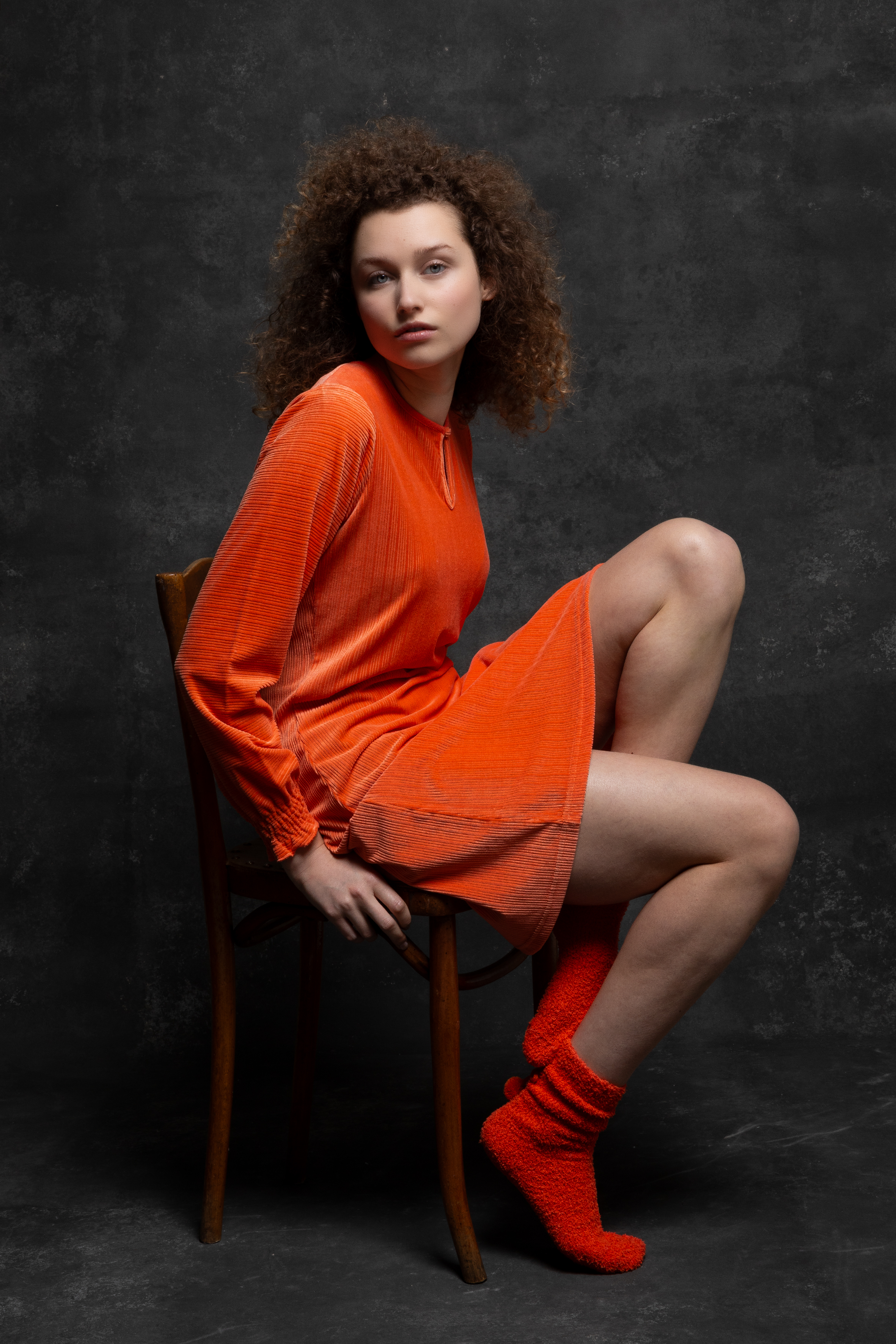 Kleedje Lords X Lilies Oranje  242-52-TDC-V/581