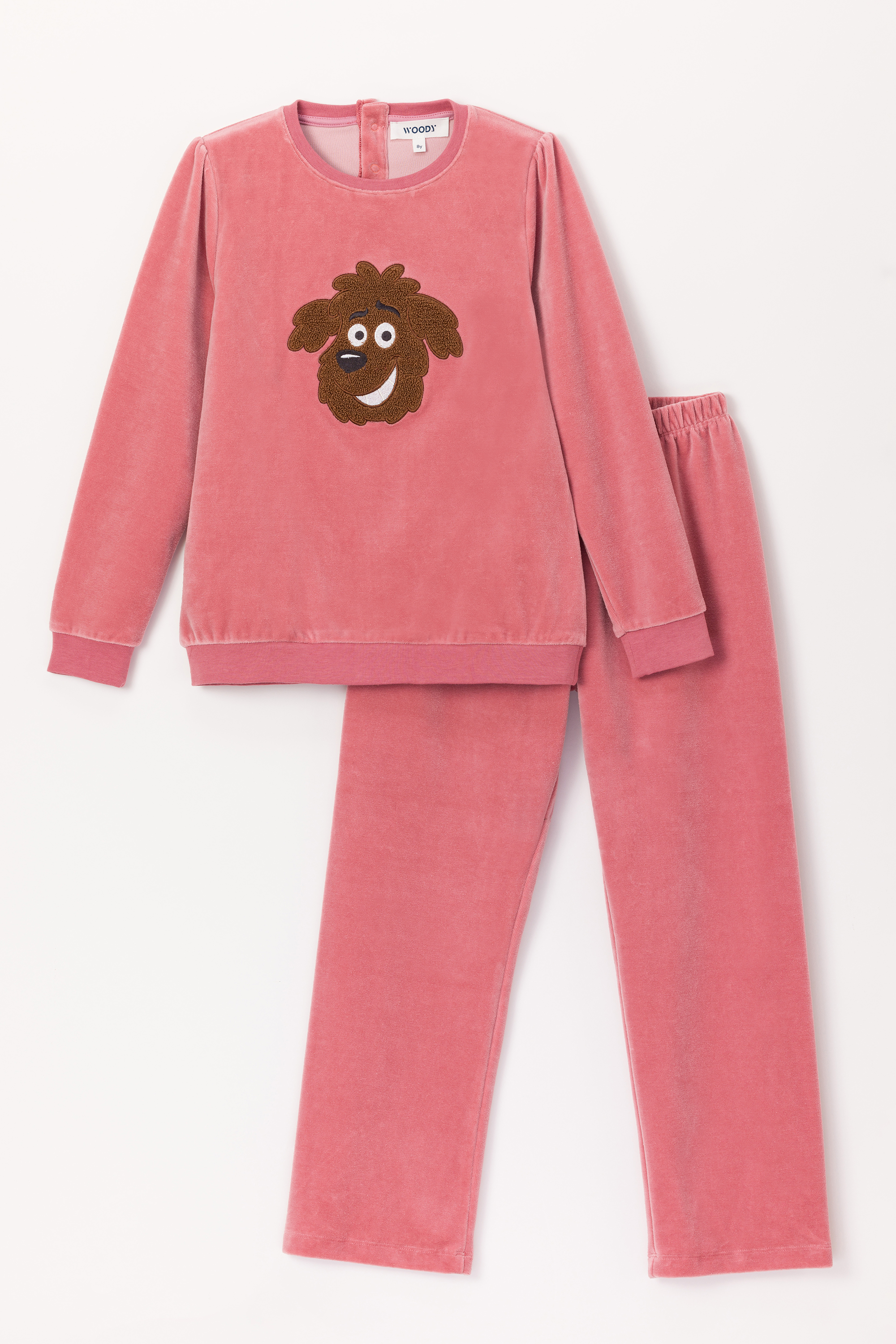 Pyjama Woody Zachtroze  242-10-PDV-V/415