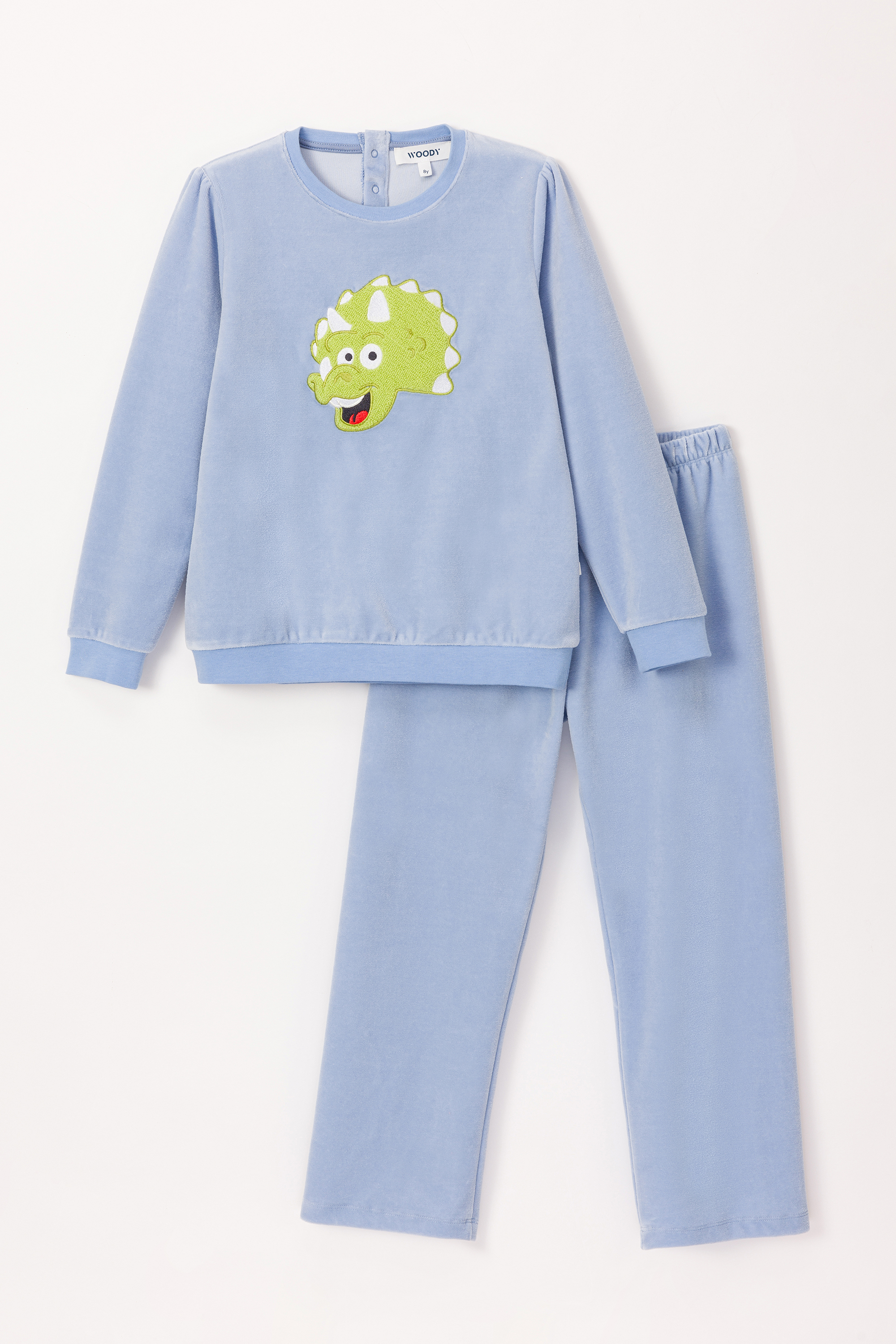 Pyjama Woody Lichtblauw Dino 242-10-PDV-V/828