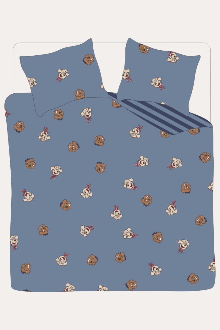 Tweepersoons Dekbedovertrek + hoofdkussens Woody Labradoodle (240x220cm) 242-10-DMD-W/010  