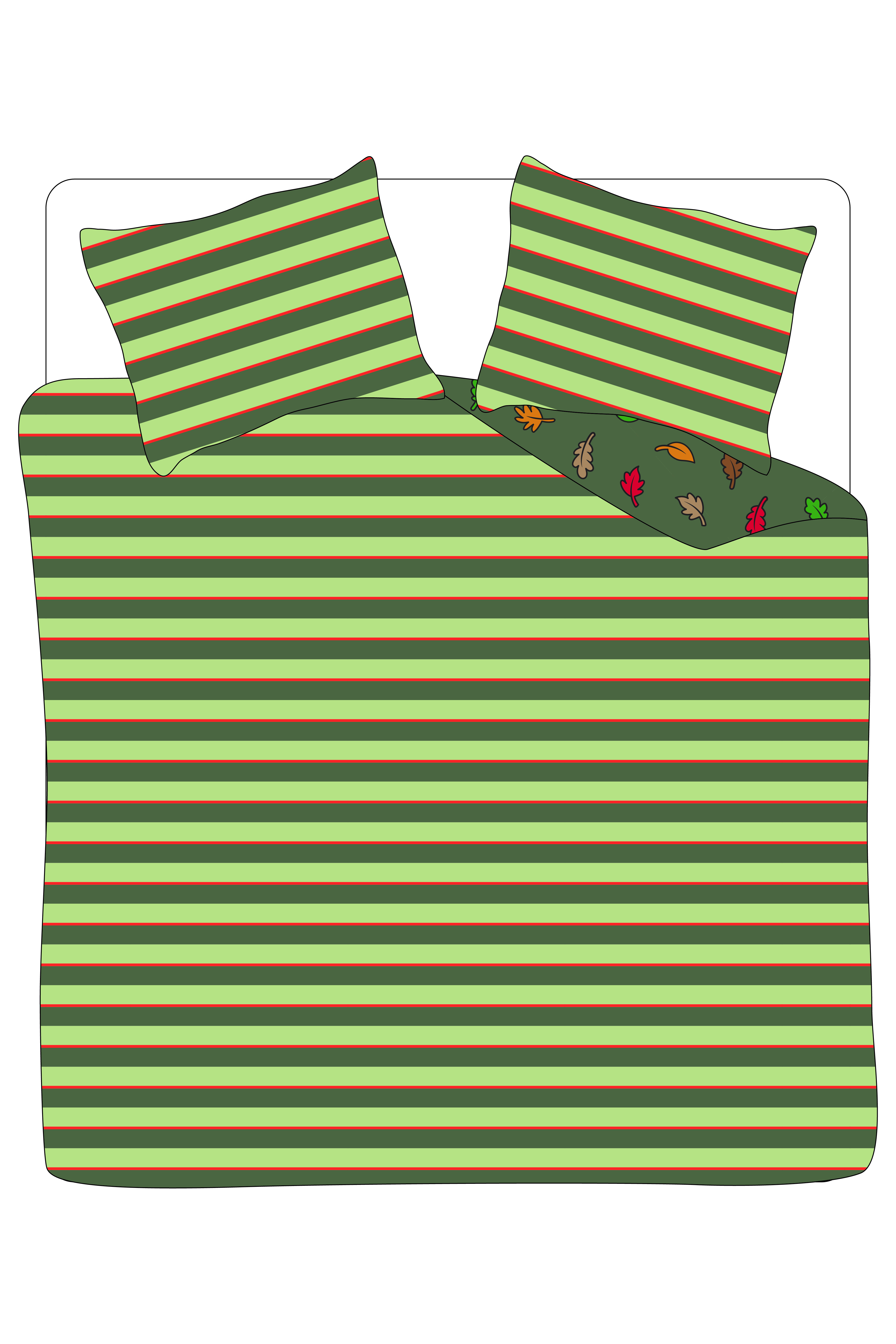Tweepersoons Dekbedovertrek + hoofdkussens Woody Eend (240x220cm) 242-10-DMD-W/030