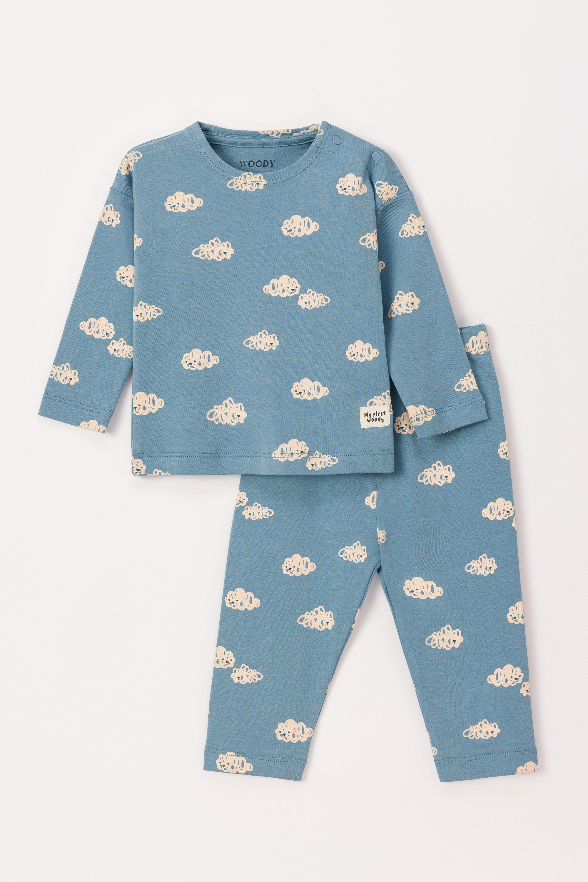 Pyjama Woody Wolkjes 242-13-BPB-Q/944