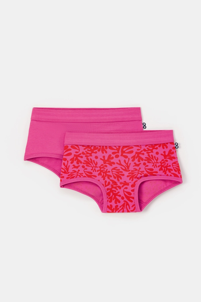 Woody duopack shorty fuchsia/koraal 251-10-SHD-Z/027