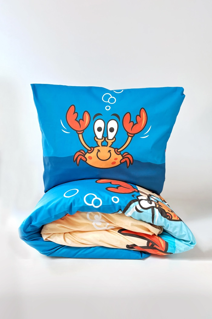 Woody dekbedovertrek hermietkreeft 140x220 cm 251-10-DBO-W/020