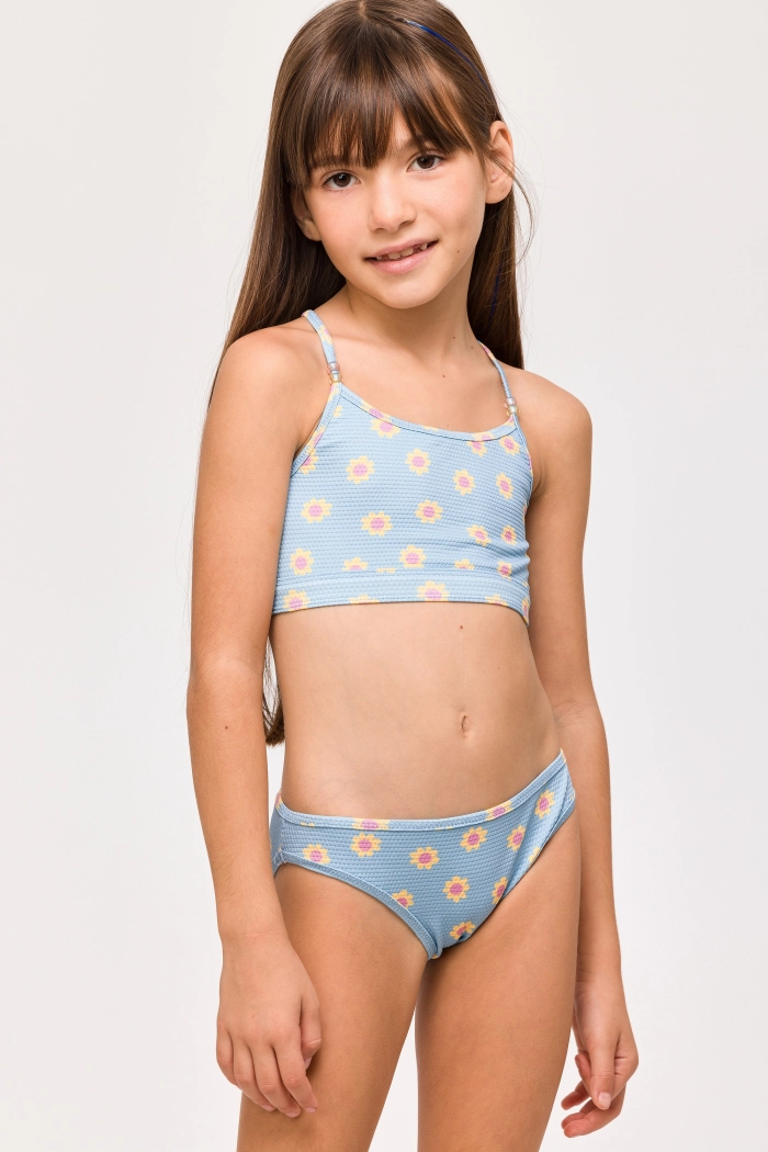 Woody bikini bloemen blauw 251-10-ZWC-A/959