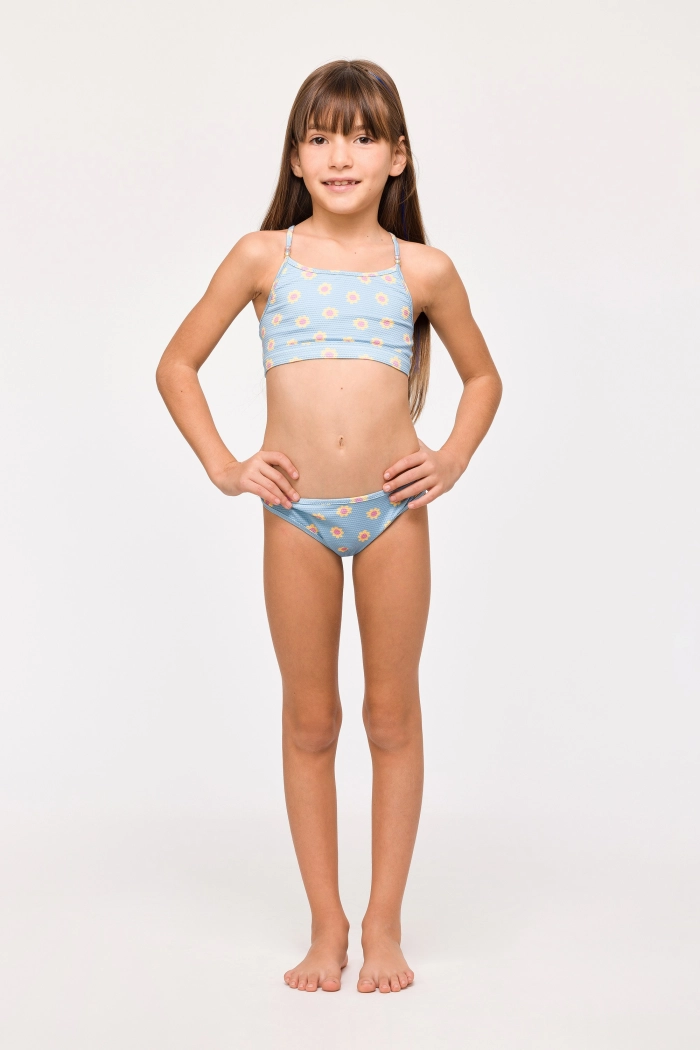 Woody bikini bloemen blauw 251-10-ZWC-A/959