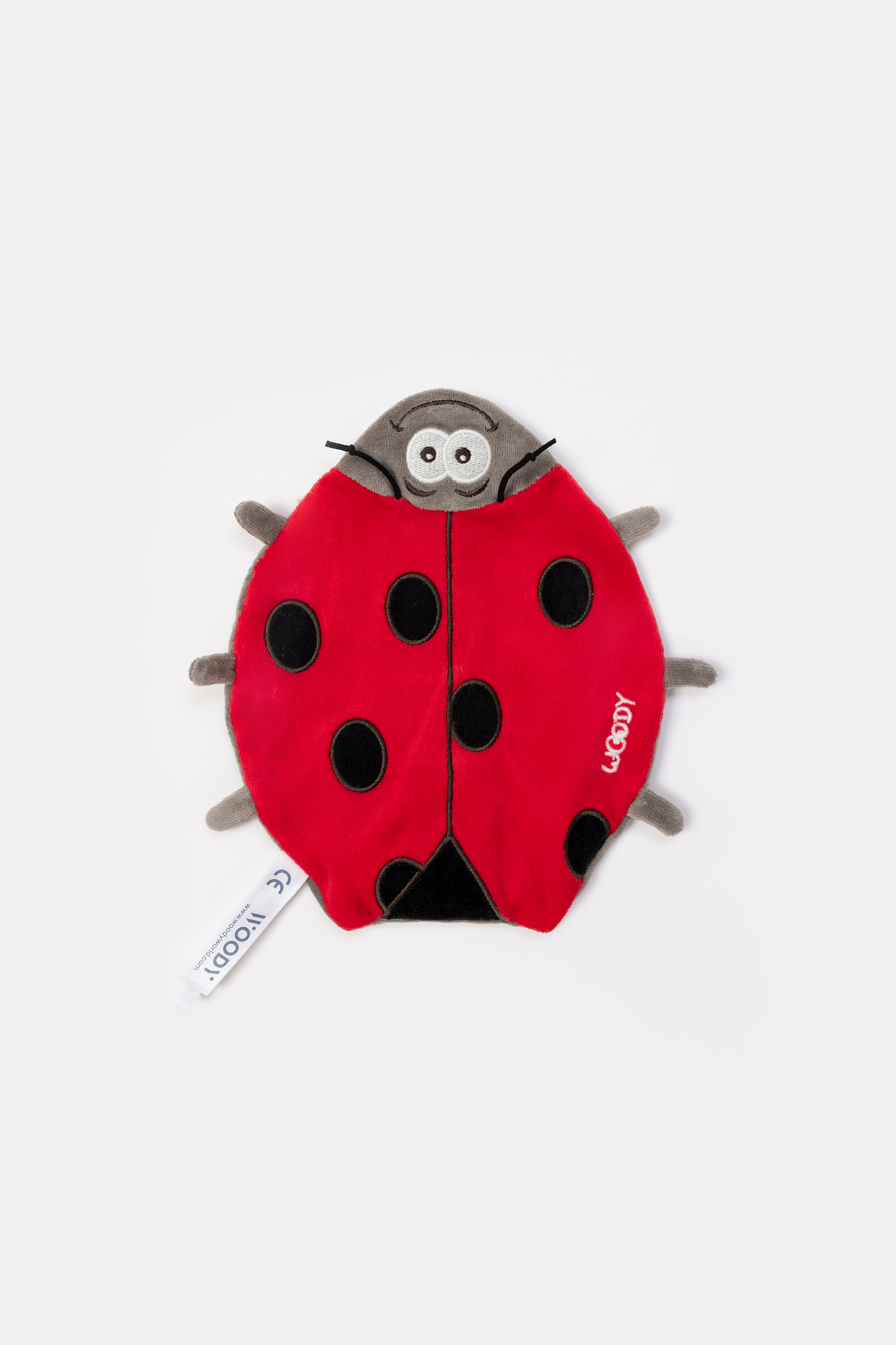 Woody knuffeldoekje lieveheersbeestje 23 cm 251-10-DOU-V/010