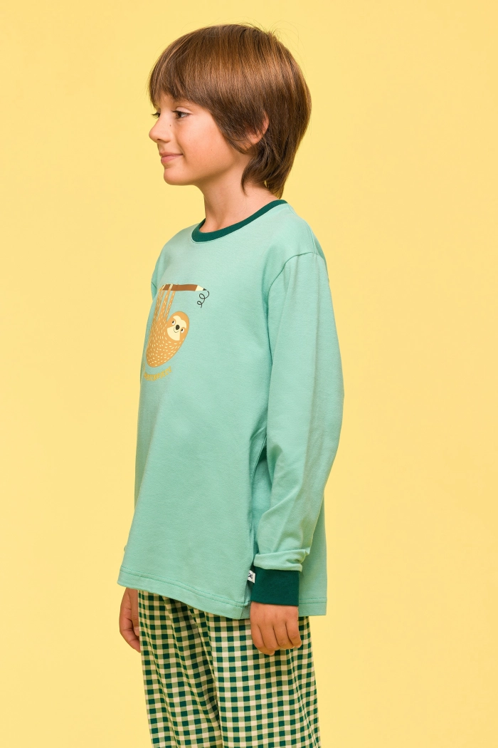 Woody pyjama luiaard muntgroen 251-10-PLC-Z/730