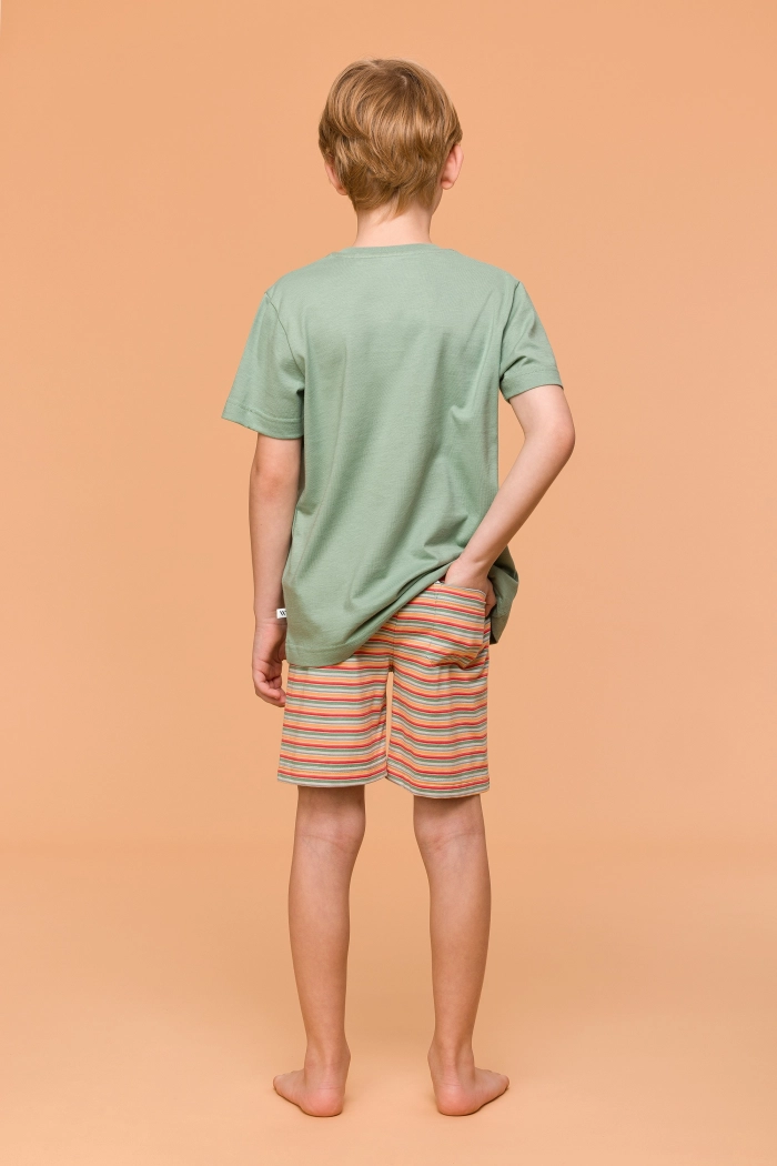 Woody shortama lieveheersbeestje groen 251-10-PUS-S/751