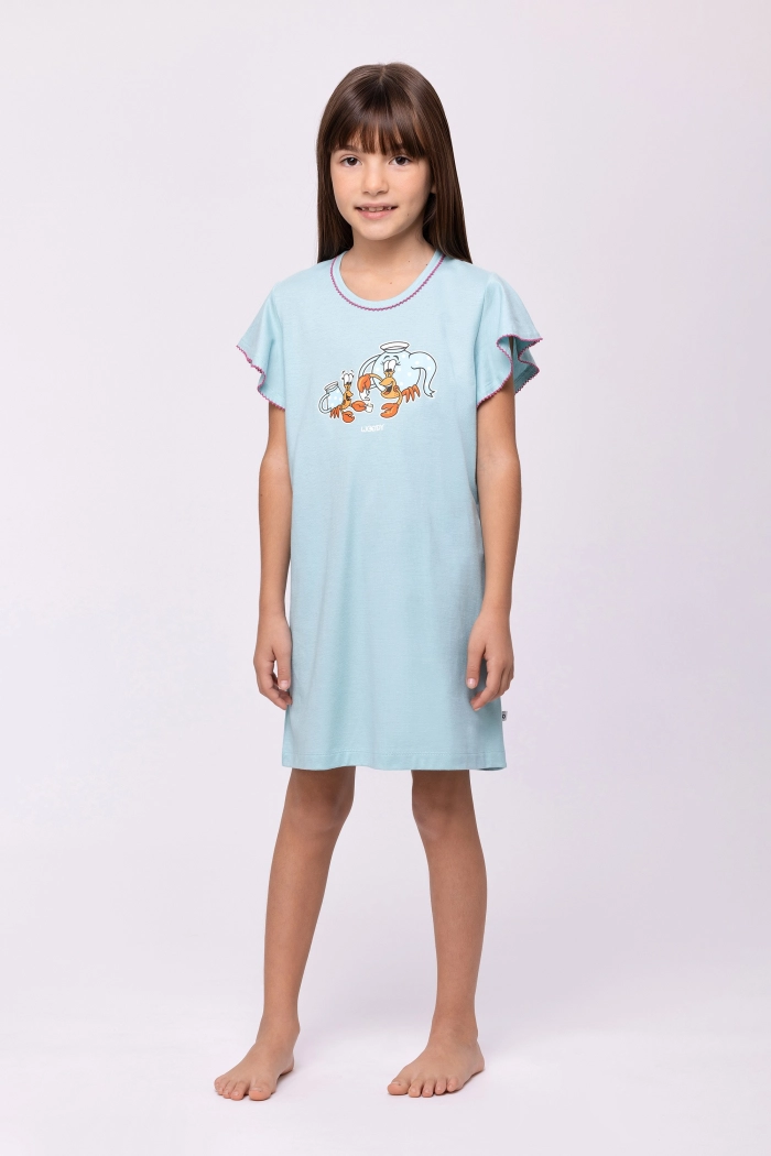 Woody slaapkleed hermietkreeft licht turquoise 251-10-BDR-S/708