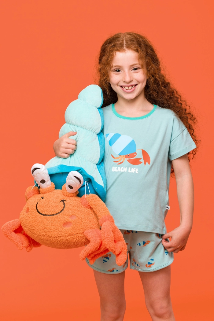 Woody shortama hermietkreeft licht turquoise 251-10-PZG-Z/708
