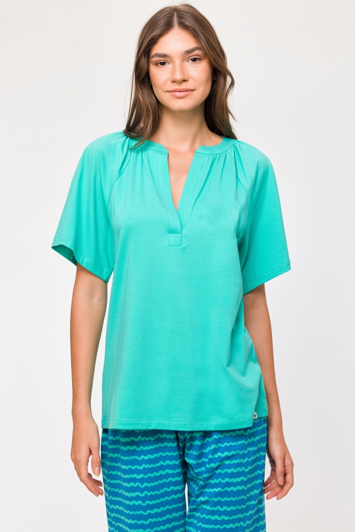 Woody pyjama turquoise 251-10-SIL-Z/727