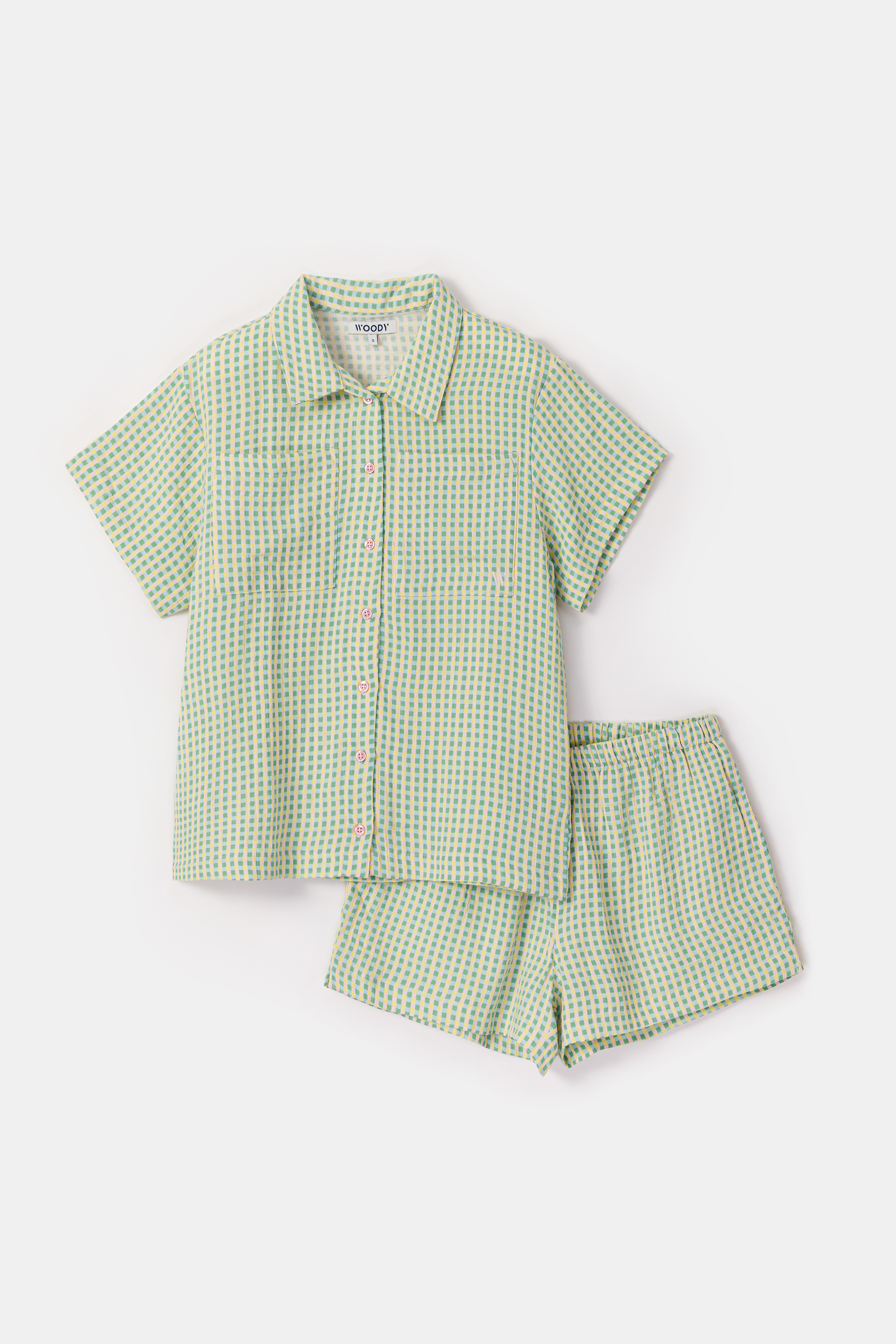 Woody shortama ruitjes multicolor 251-10-WPM-W/938