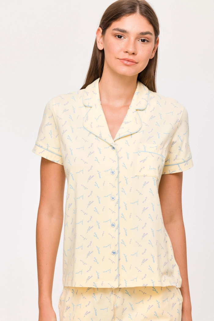 Woody shortama lavendel geel 251-12-YPE-Z/932