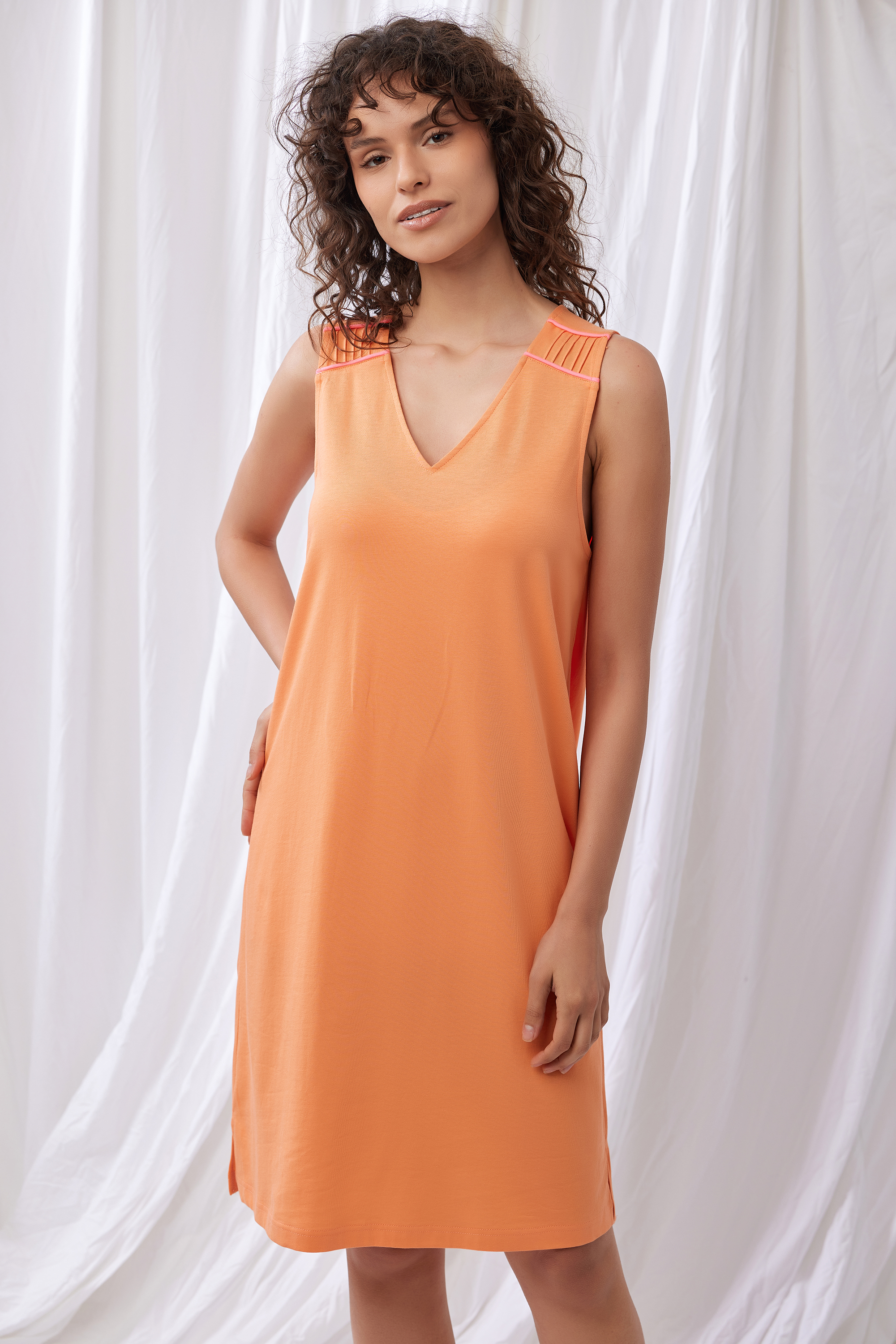Lords X Lilies slaapkleed zacht oranje 251-50-XDC-Z/340