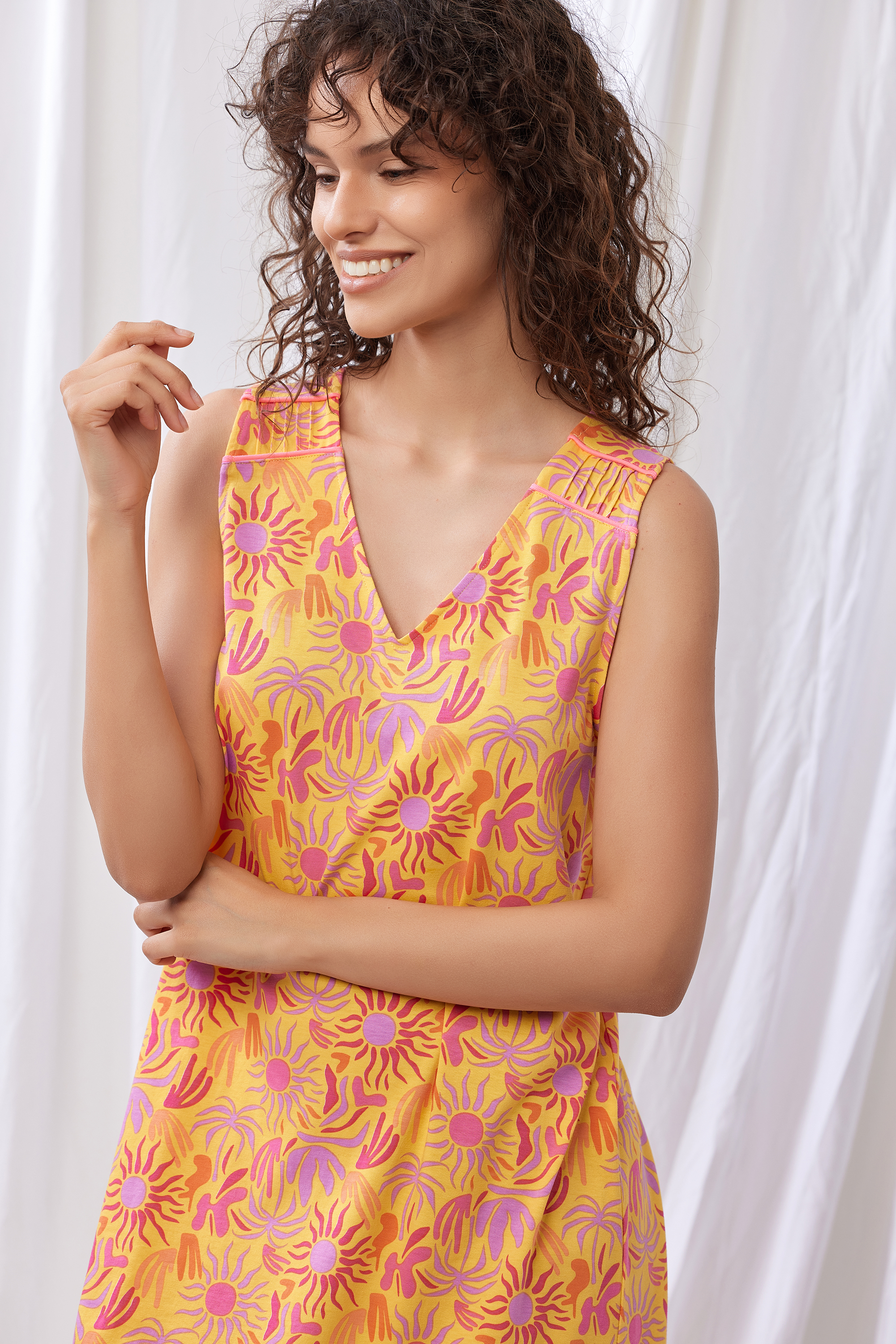 Lords X Lilies slaapkleed multicolor 251-50-XDC-Z/977