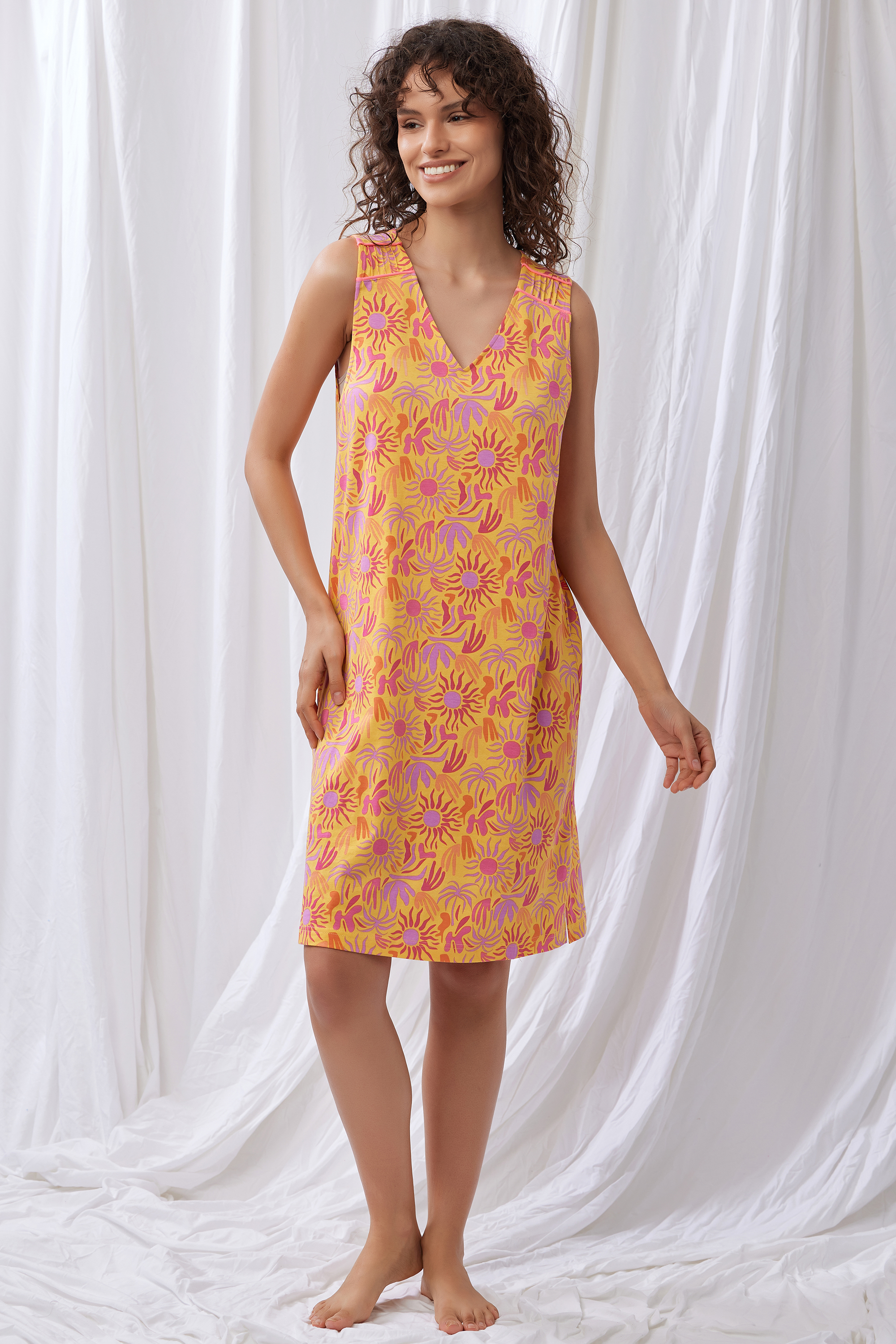 Lords X Lilies slaapkleed multicolor 251-50-XDC-Z/977