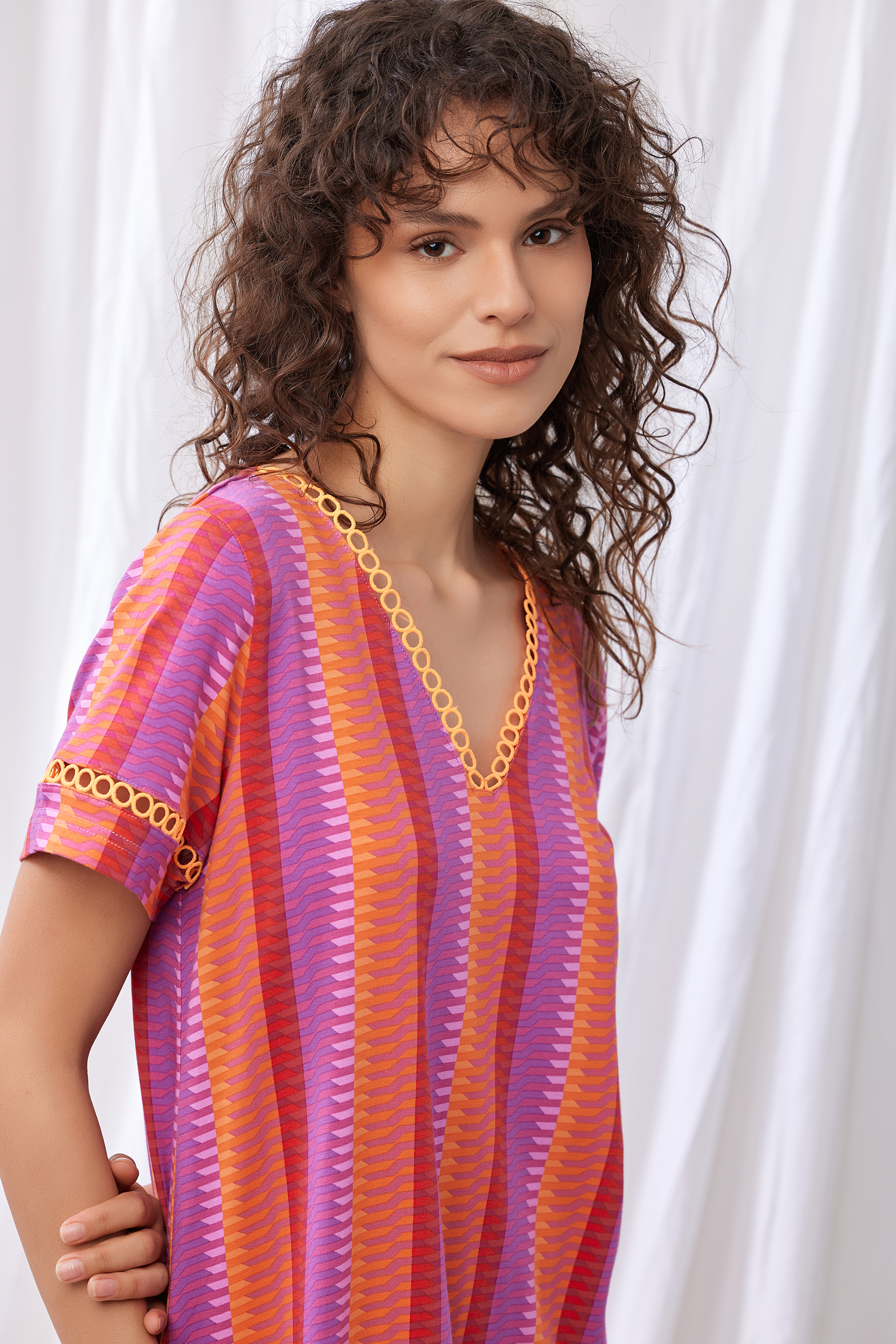 Lords X Lilies slaapkleed multicolor 251-50-XDG-Z/979