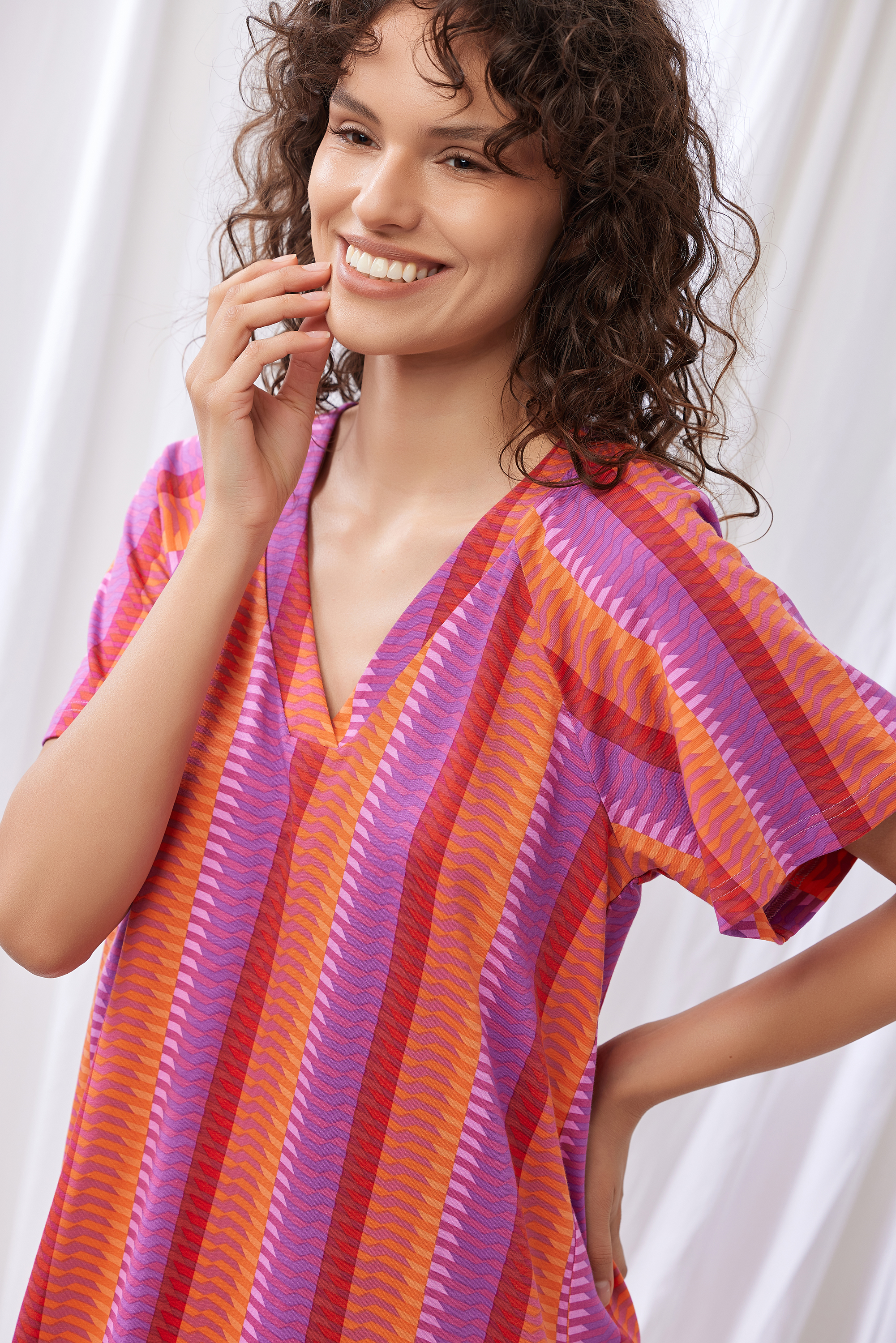 Lords X Lilies slaapkleed multicolor 251-50-XDG-Z/979