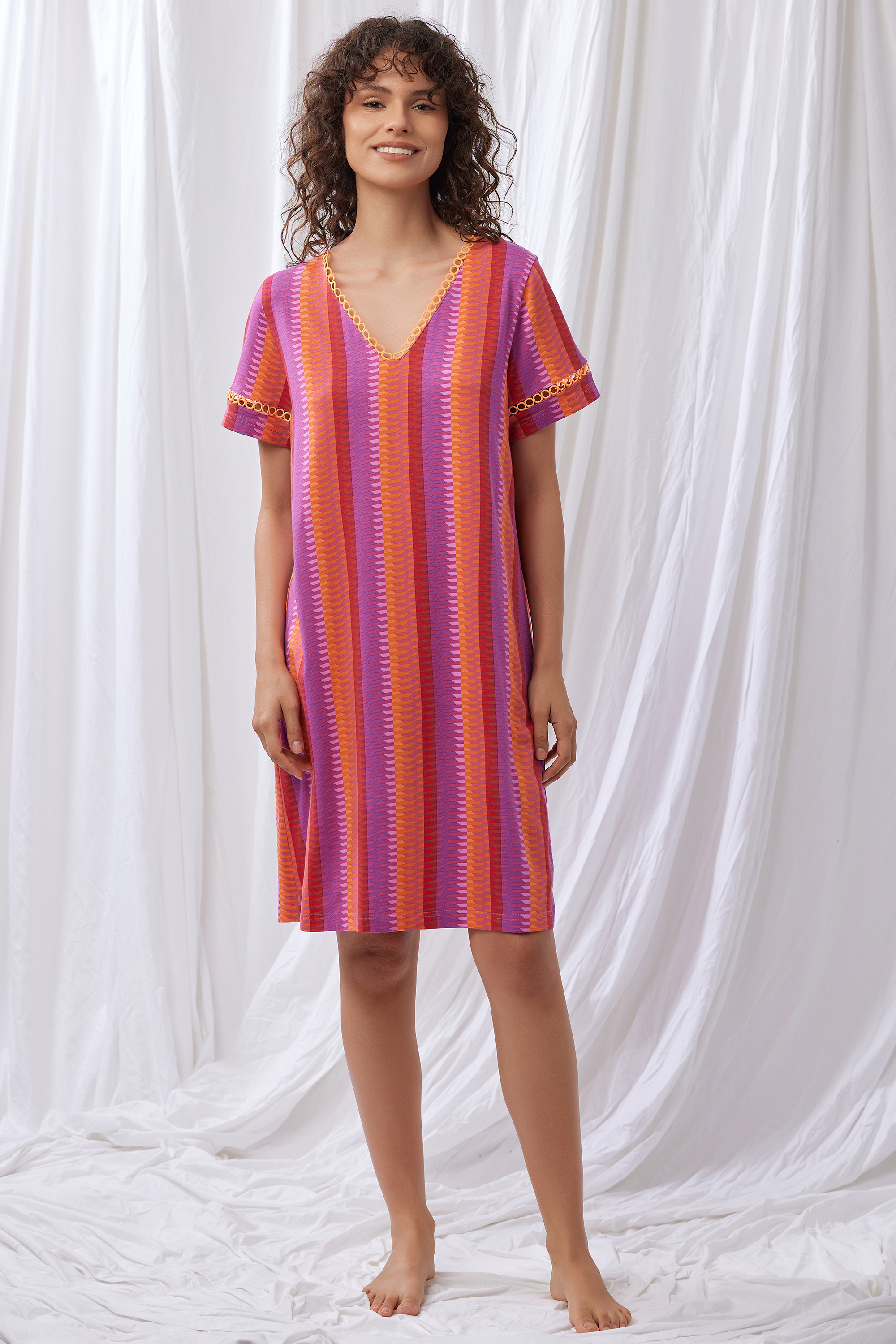 Lords X Lilies slaapkleed multicolor 251-50-XDG-Z/979