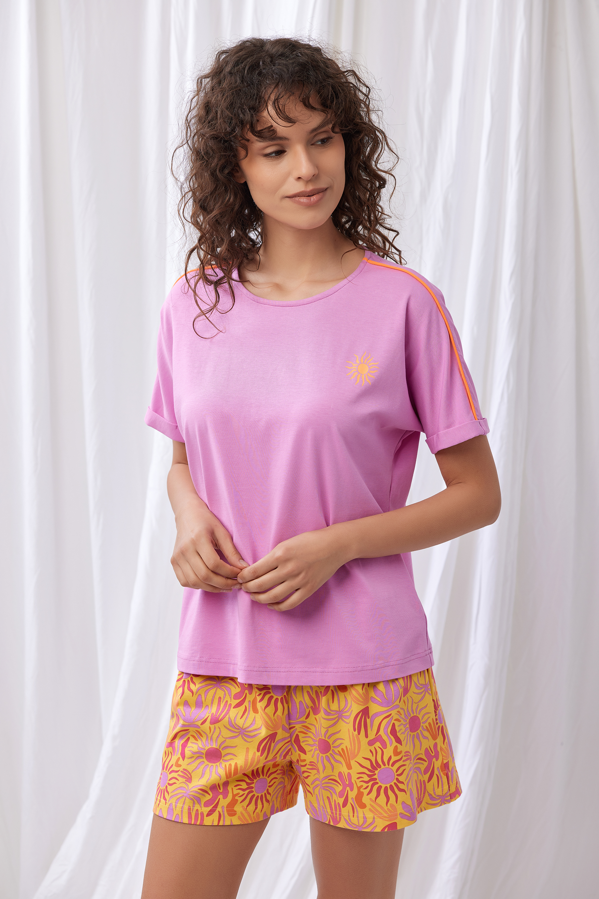 Lords X Lilies shortama lila 251-50-XPD-Z/356