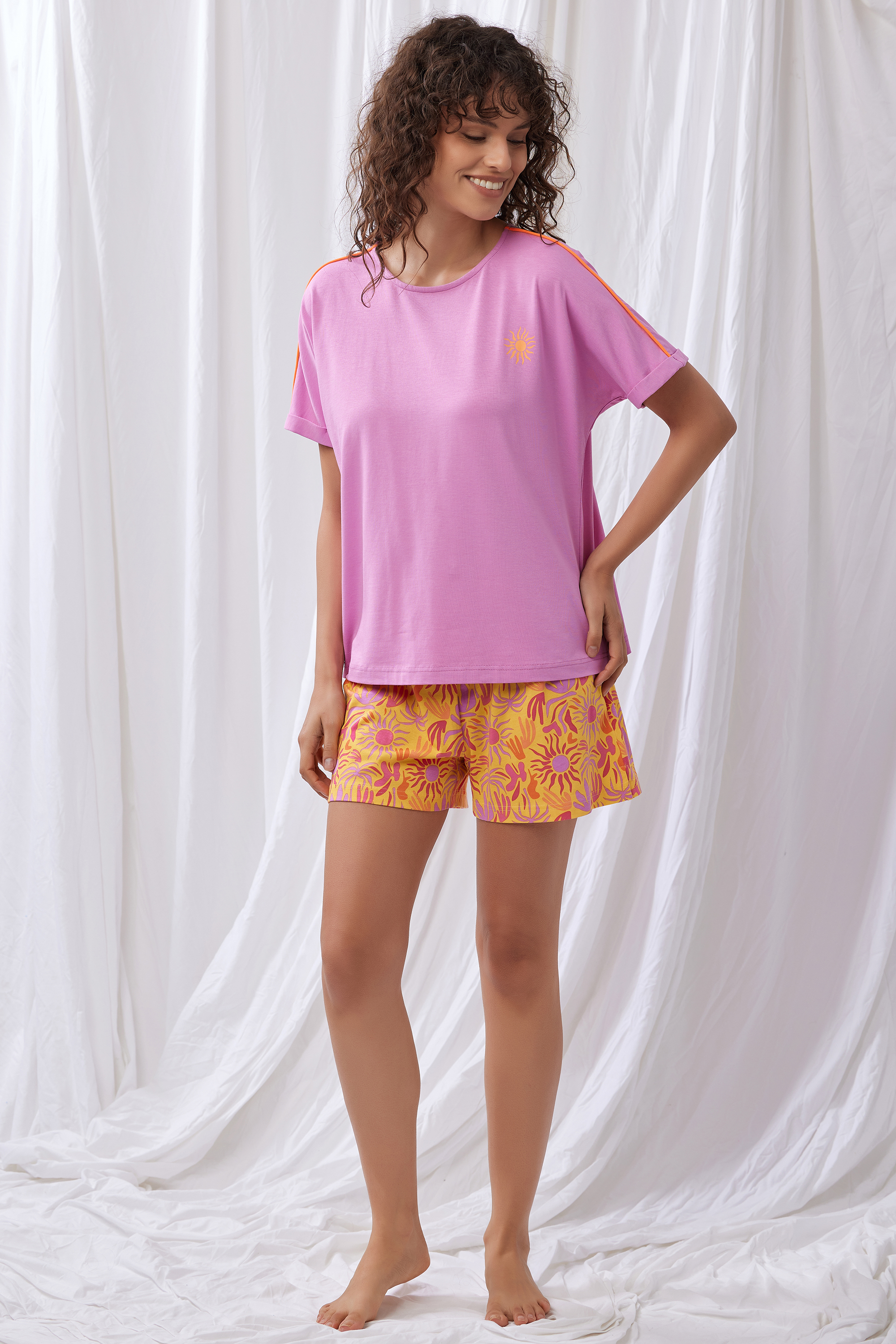 Lords X Lilies shortama lila 251-50-XPD-Z/356