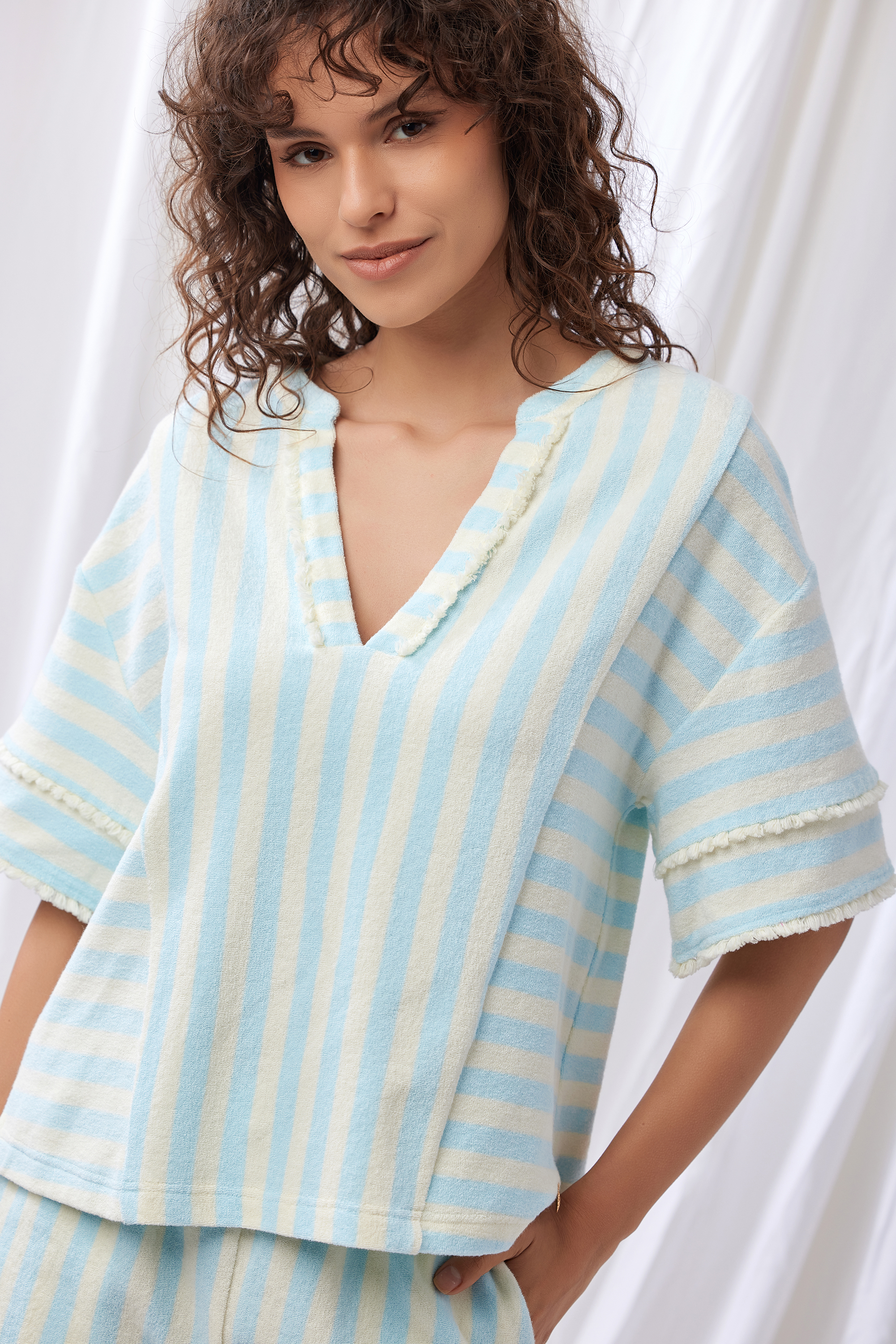 Lords X Lilies shortama gestreept 251-52-THM-T/991