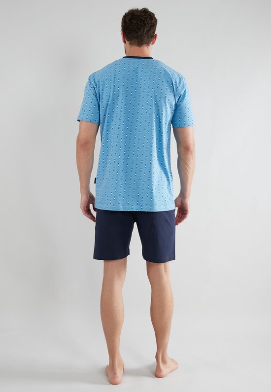 Shortama Götzburg blau/hell/allover 452292/615