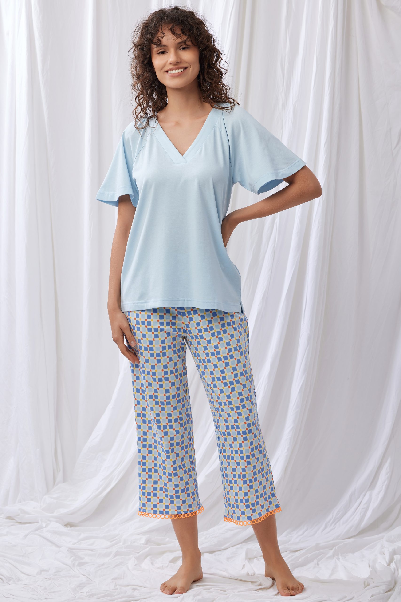Lords & Lilies pyjama lichtblauw 251-50-XPG-Z/888