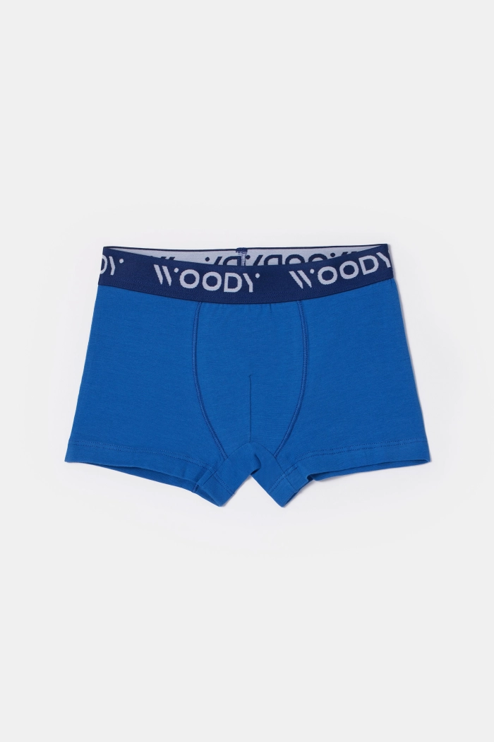 Woody duopack boxershort blauw/kattenprint 252-10-CLD-Z/012