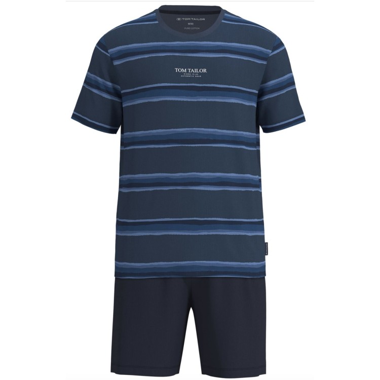 Tom Tailor shortama blau/dunkel/ringel 71495-632