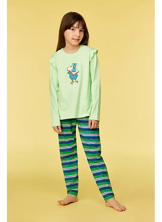 Woody pyjama duif groen 252-10-PLG-S/760