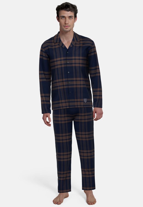 Tom Tailor pyjama braun/dunkel/karo 71472/534