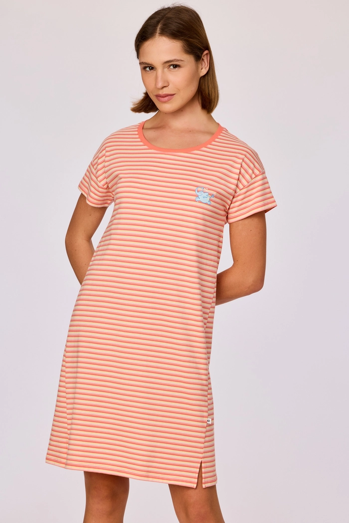 Woody slaapkleed olifant gestreept multicolor 261-10-DZA-S/901