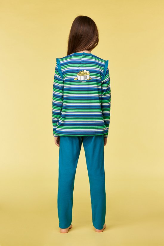 Woody pyjama duif gestreept multicolor 252-10-PLG-S/912