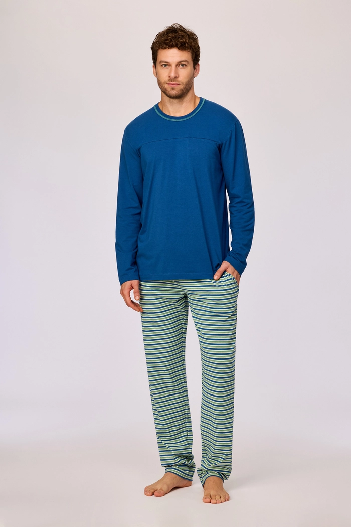 Woody pyjama donkerblauw 261-10-QRL-Z/887