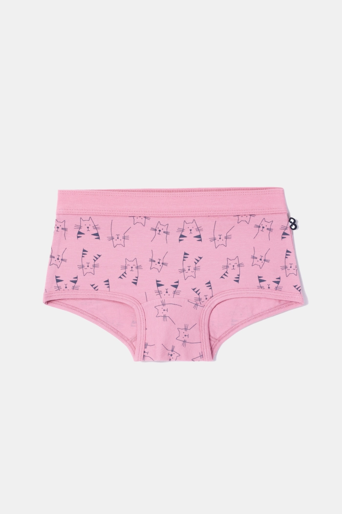 Woody duopack shorts roze/kattenprint 252-10-SHD-Z/016
