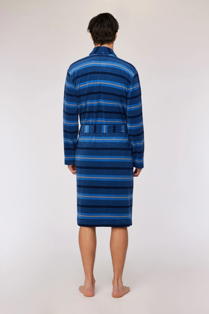 Woody kamerjas gestreept blauw 252-10-MDS-D/943