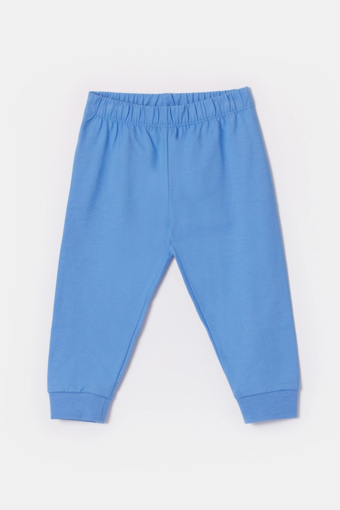 Woody pyjama kat gestreept blauw 252-10-PLC-S/910