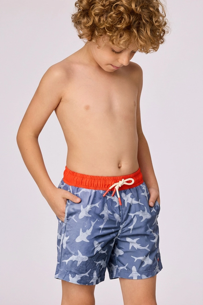 Woody zwemshort haaien donkerblauw 261-10-QWW-W/936