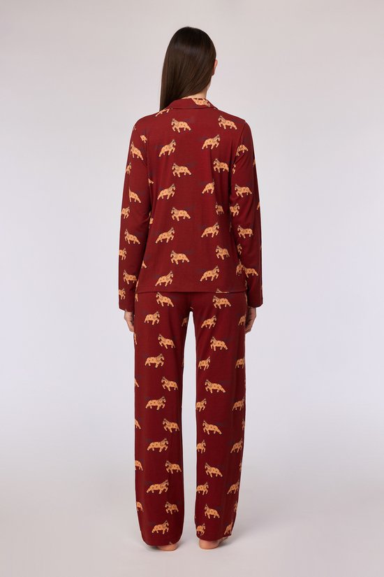 Woody pyjama pony donkerrood 252-10-YPA-Z/495