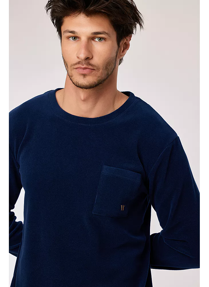 Woody pyjama donkerblauw 252-10-MRL-D/893