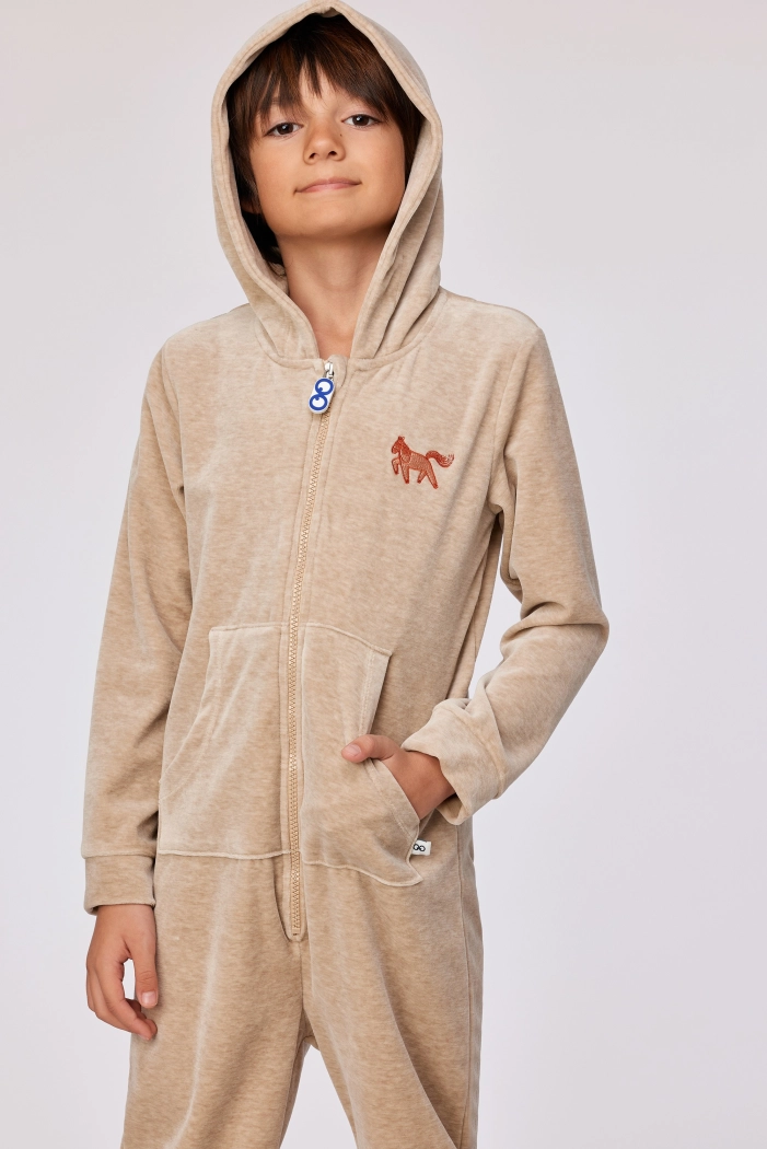 Woody onesie pony beige 252-10-ONE-V/227