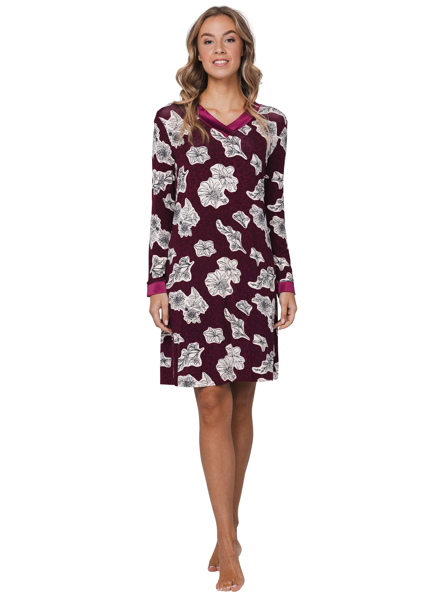 Slaapkleed donkerrood 95 cm 111252-210-1/270