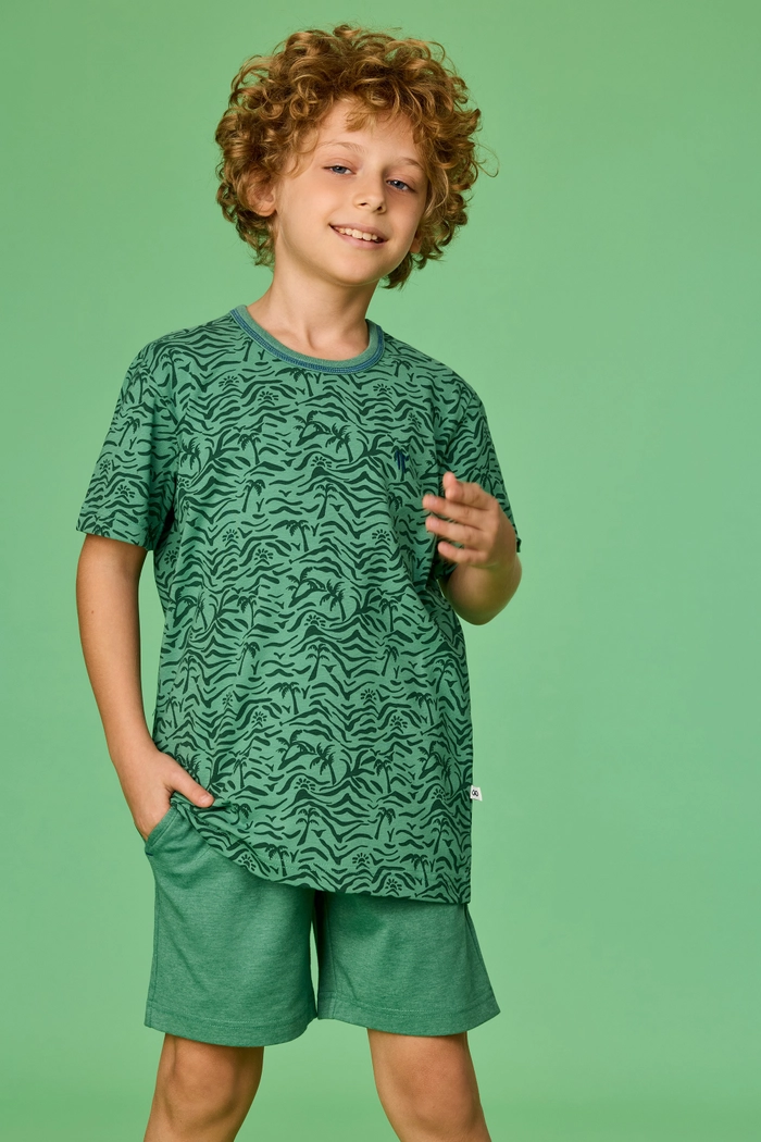 Woody shortama palmbomen groen 261-10-QPB-Z/913